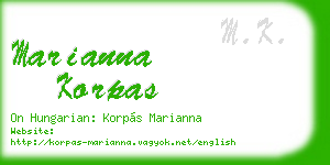 marianna korpas business card